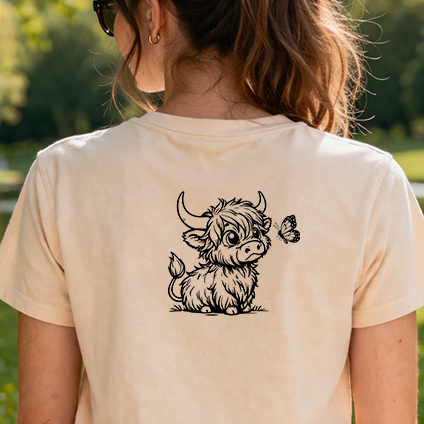 Horská kravička sada nažehlovaček