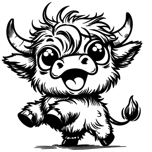 Šťastná horská kravička