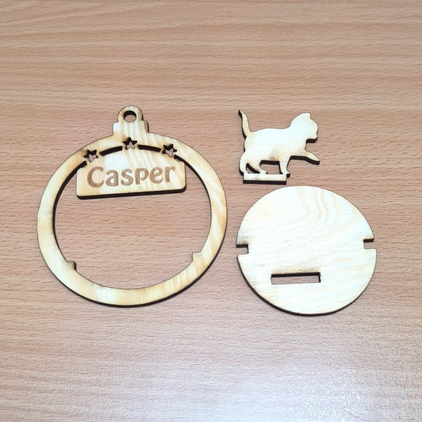 Vánoční 3D ozdoba s popiskem