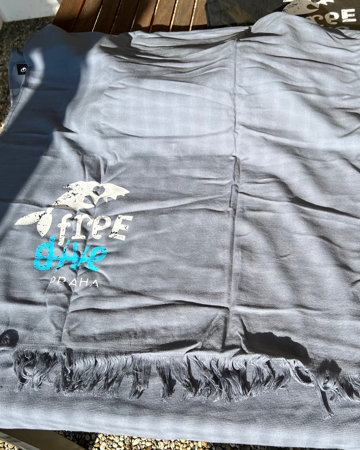 ručník s motivem na přání freedive praha
