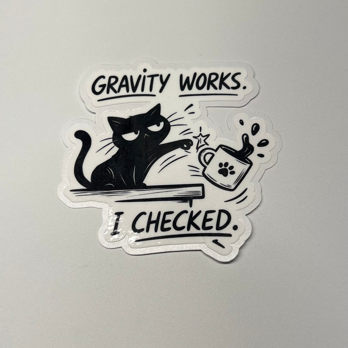 Samolepka Gravity works