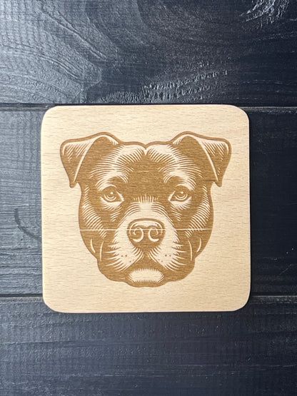 Podtácek Staffordshire bull terrier