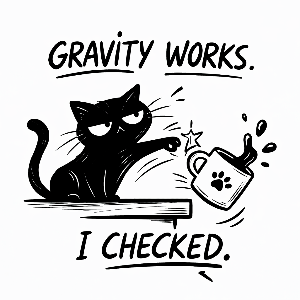 Samolepka Gravity works