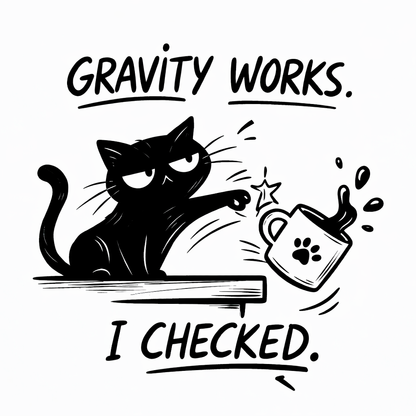 Samolepka Gravity works