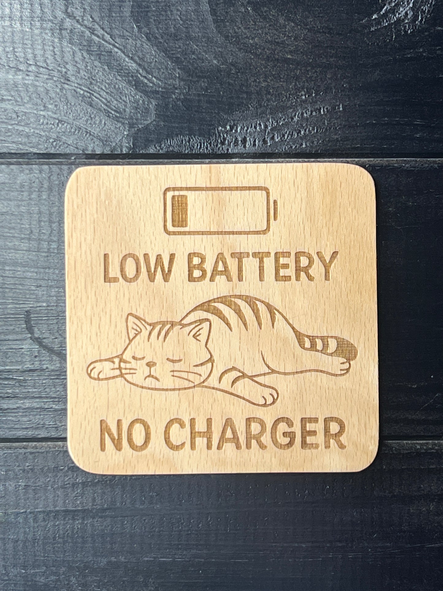 Podtácek  Low battery