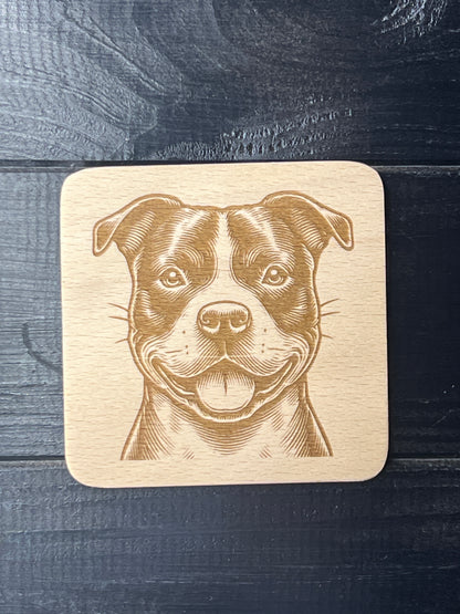 Podtácek Staffordshire bull terrier