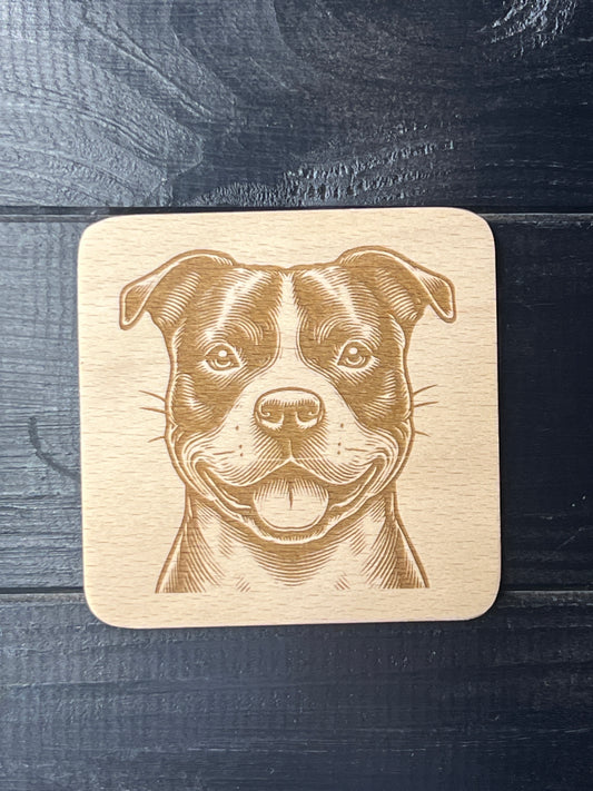 Podtácek Staffordshire bull terrier
