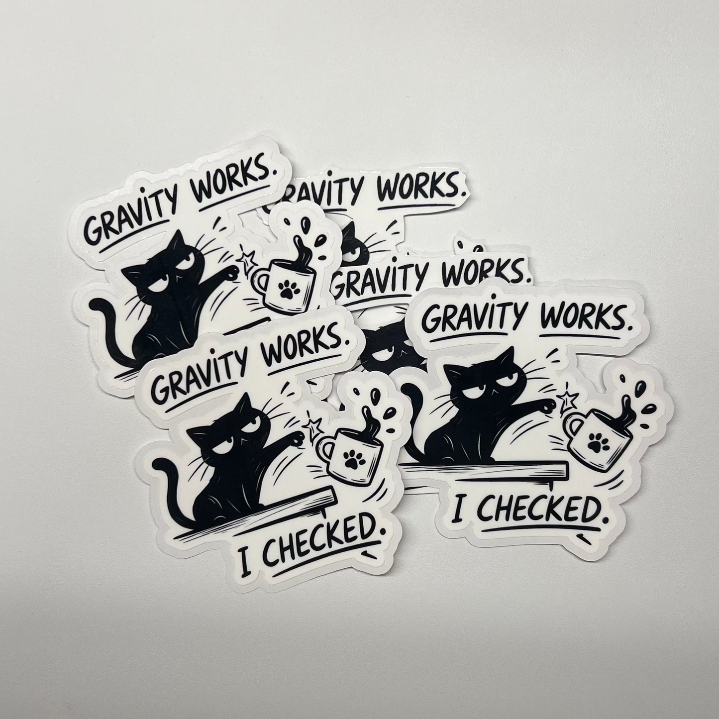 Samolepka Gravity works