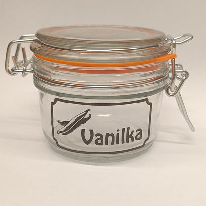 Stylish stickers for spices and kitchen containers