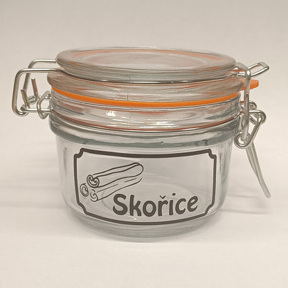 Stylish stickers for spices and kitchen containers