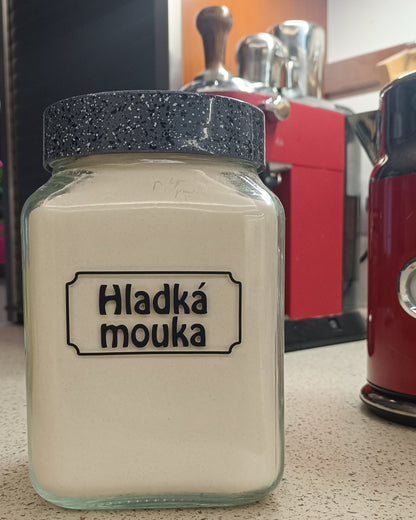 Stylish stickers for spices and kitchen containers