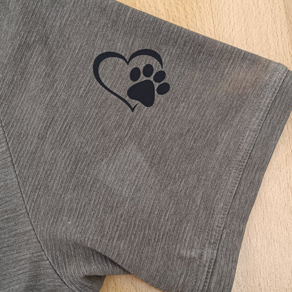 Iron-on vinyl sticker - Heart and Paw