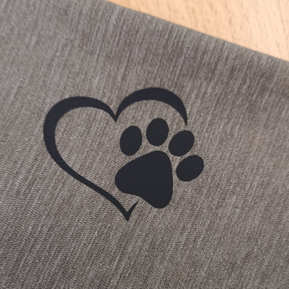 Iron-on vinyl sticker - Heart and Paw