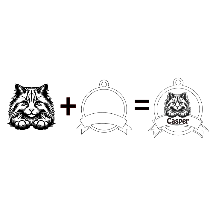 Vánoční ozdoba na přání (se jménem)