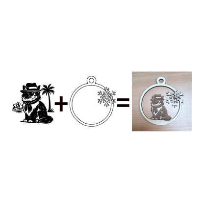 Vánoční ozdoba na přání