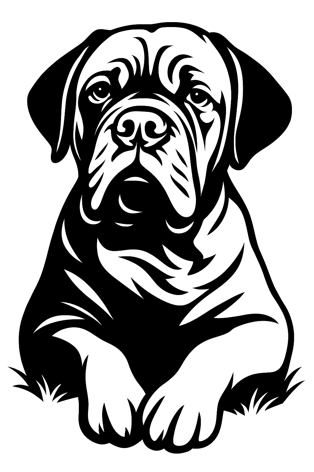 Nažehlovačky Bordeaux doga na přání