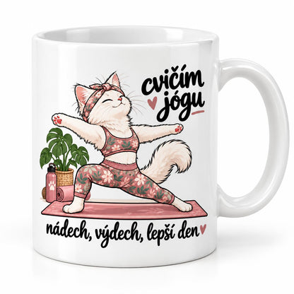 Hrnek Cvičím jógu