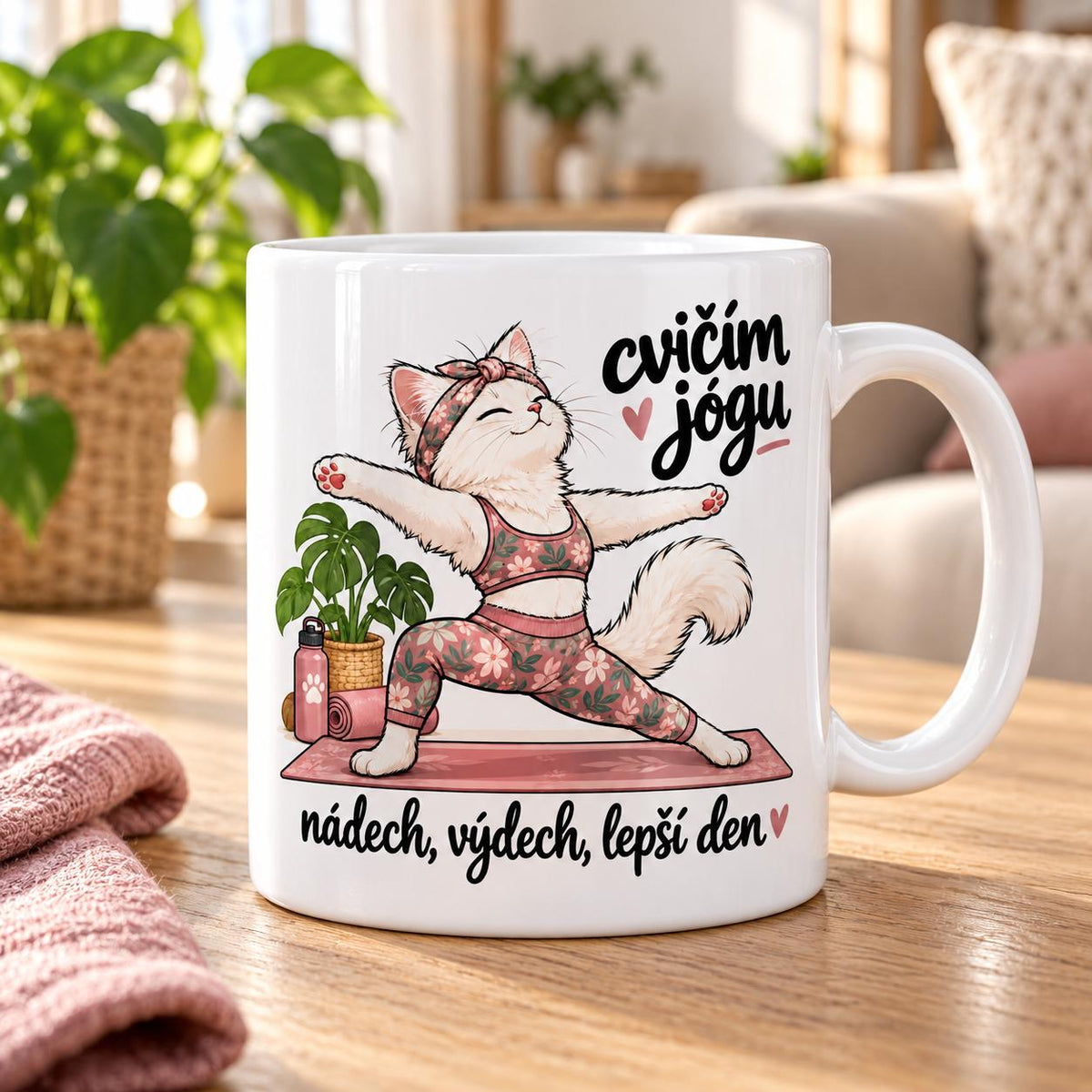 Hrnek Cvičím jógu