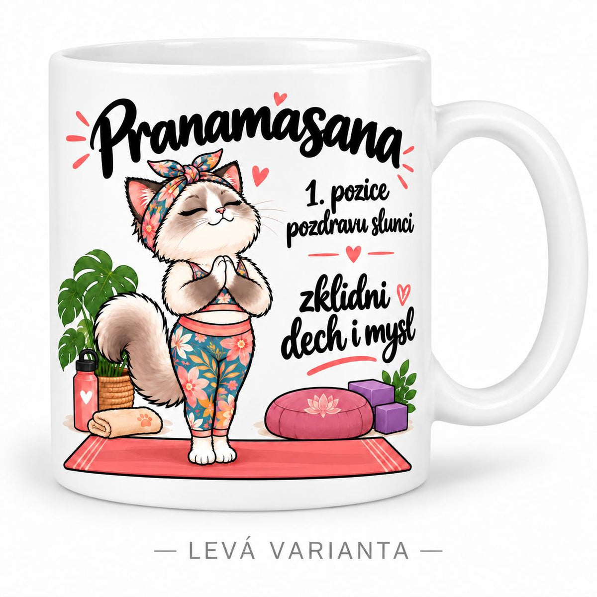 Hrnek jóga pozdrav slunci 1/12  Pranamasana