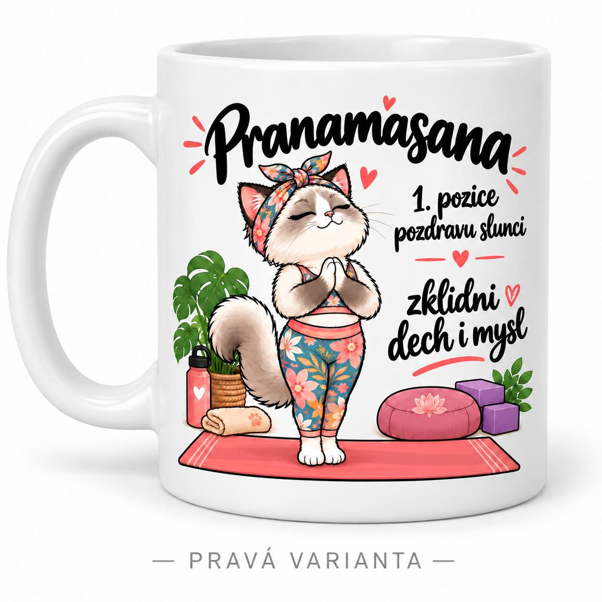 Hrnek jóga pozdrav slunci 1/12  Pranamasana