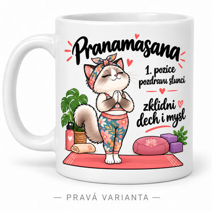 Hrnek jóga pozdrav slunci 1/12  Pranamasana