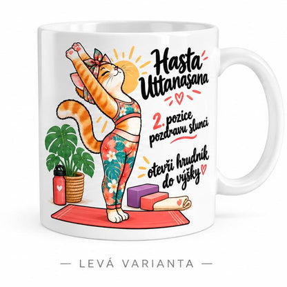 Hrnek jóga pozdrav slunci 2/12 Hasta Uttanasana