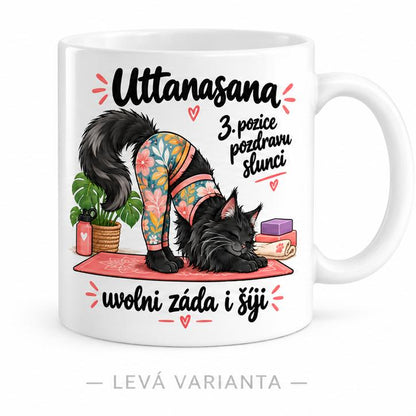 Hrnek jóga pozdrav slunci  3/12 Uttanasana