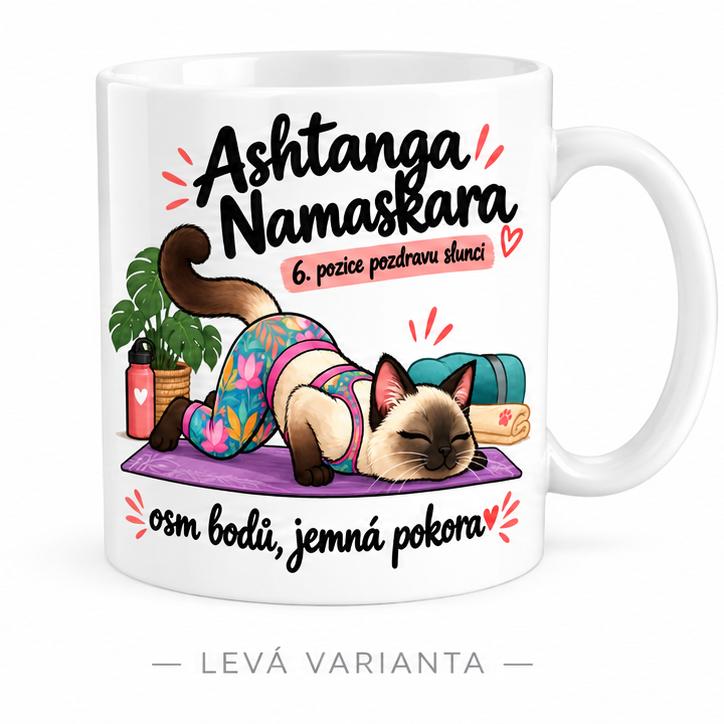 Hrnek jóga pozdrav slunci 6/12 Ashtanga Namaskara