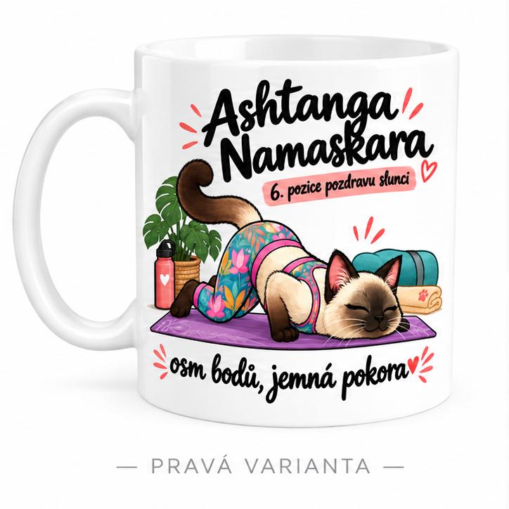 Hrnek jóga pozdrav slunci 6/12 Ashtanga Namaskara