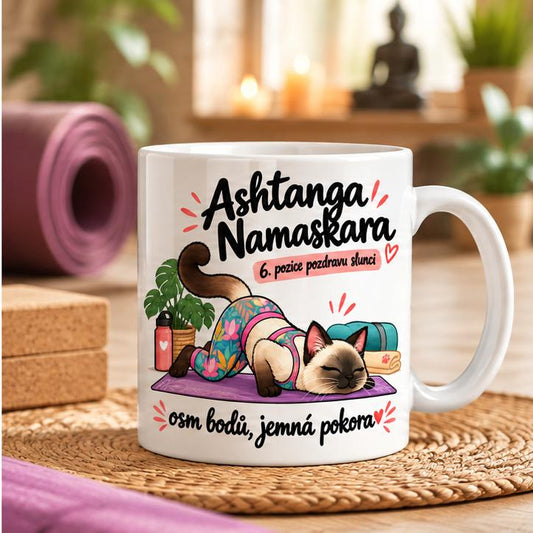 Hrnek jóga pozdrav slunci 6/12 Ashtanga Namaskara