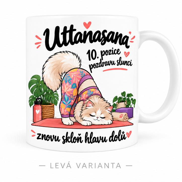 Hrnek jóga pozdrav slunci 10/12 Uttanasana