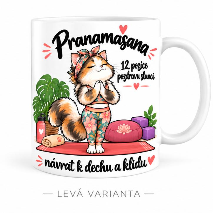 Hrnek jóga pozdrav slunci 12/12  Pranamasana