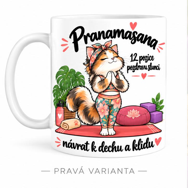 Hrnek jóga pozdrav slunci 12/12  Pranamasana