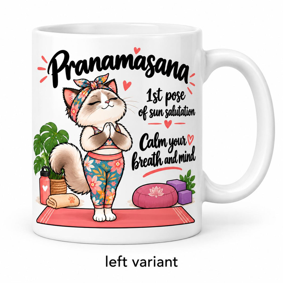 Mug Joga Sun Salutation pose 1/12