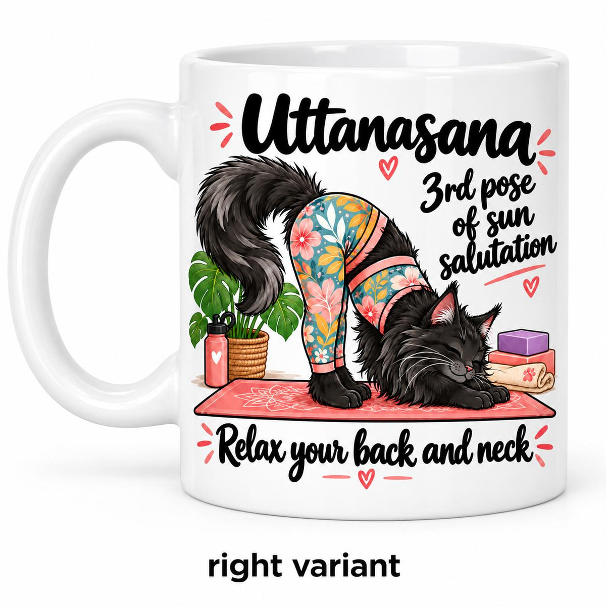 Mug Joga Sun Salutation pose 3/12