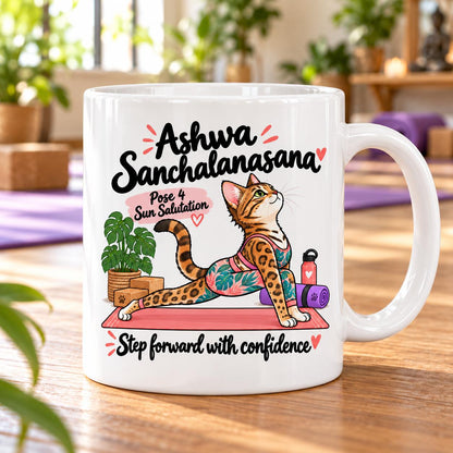 Mug Joga Sun Salutation pose 4/12