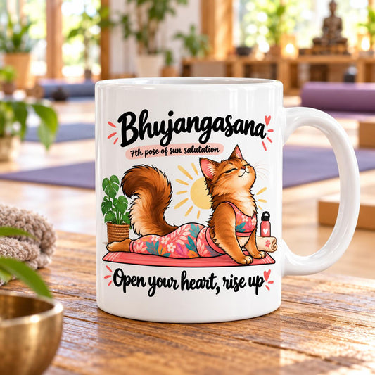Mug Joga Sun Salutation pose 7/12 Bhujangasana