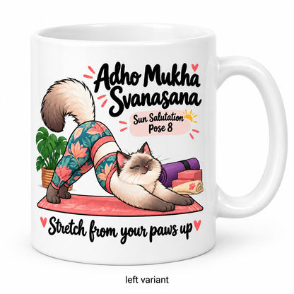 Mug Joga Sun Salutation pose 8/12