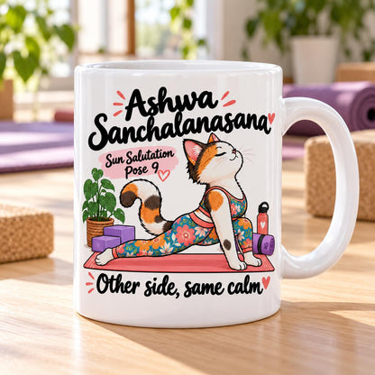 Mug Joga Sun Salutation pose 9/12
