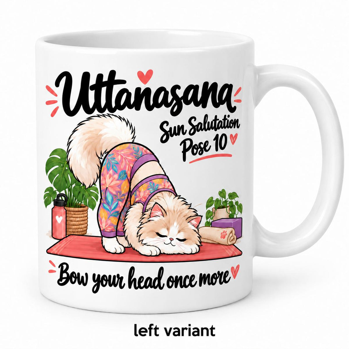 Mug Joga Sun Salutation pose 10/12