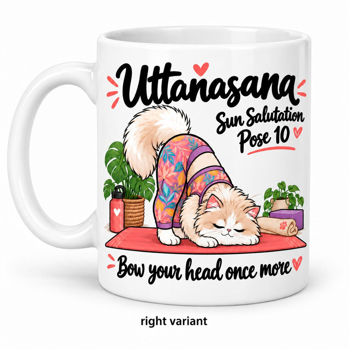 Mug Joga Sun Salutation pose 10/12