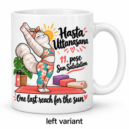 Mug Joga Sun Salutation pose 11/12