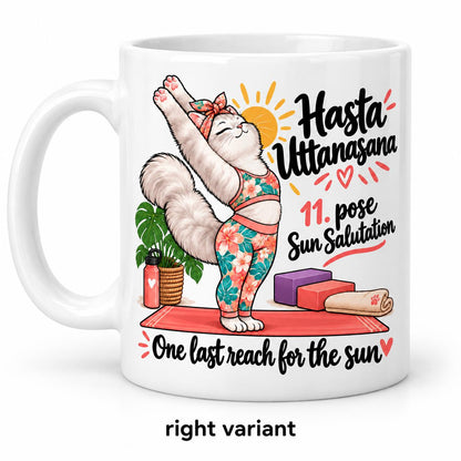 Mug Joga Sun Salutation pose 11/12