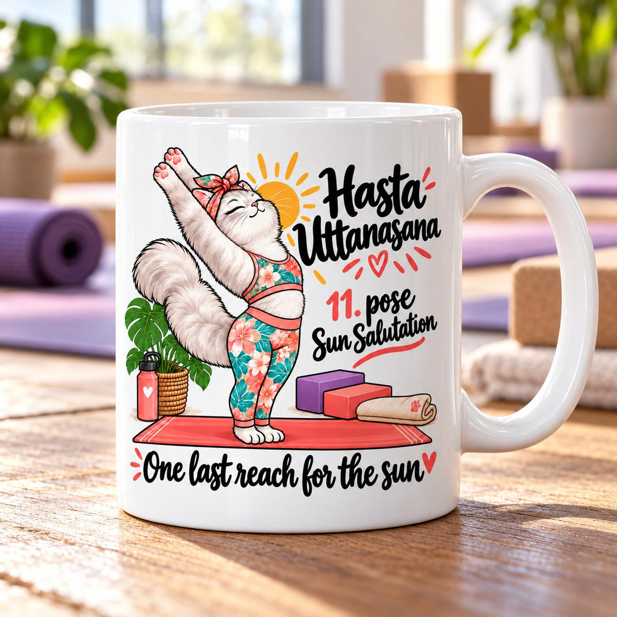Mug Joga Sun Salutation pose 11/12
