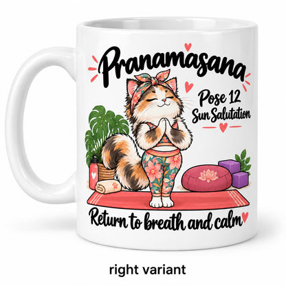 Mug Joga Sun Salutation pose 12/12