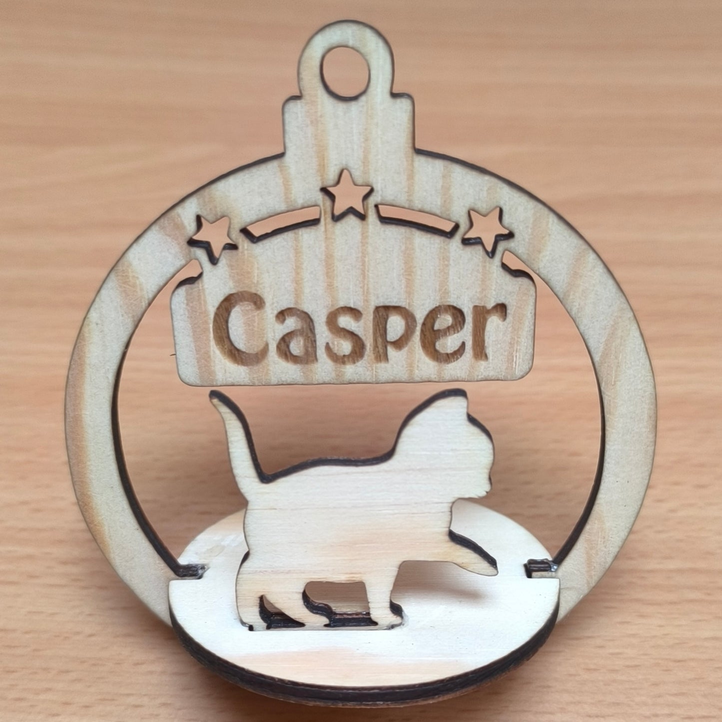 Vánoční 3D ozdoba s popiskem