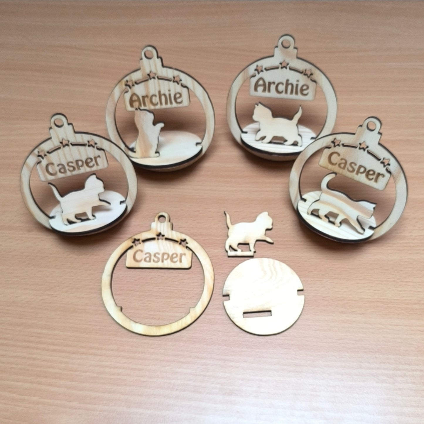 Vánoční 3D ozdoba s popiskem