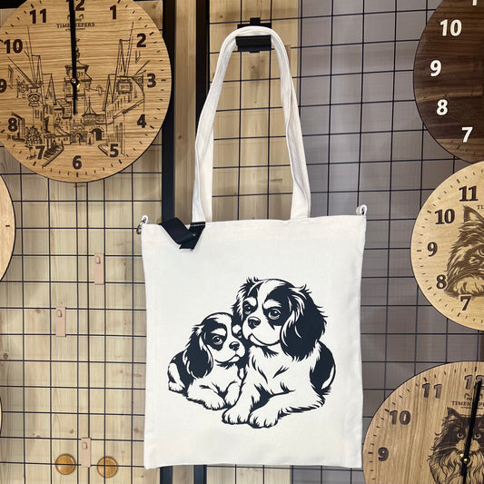 Bavlněná taška s motivem psa Cavalier King Charles Spaniel